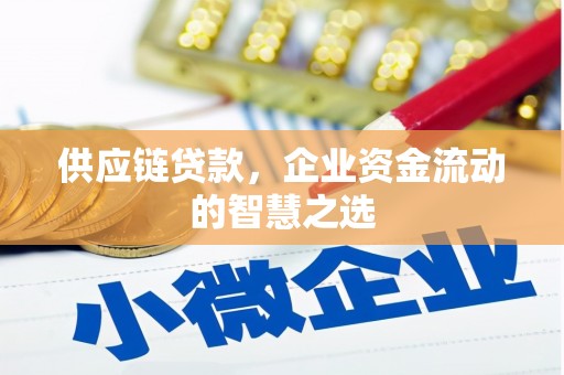 乌兰察布供应链贷款，企业资金流动的智慧之选