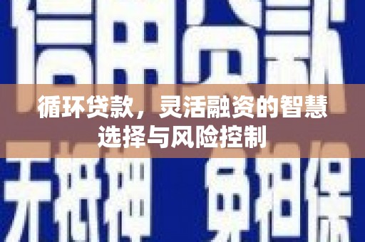 乌兰察布循环贷款，灵活融资的智慧选择与风险控制
