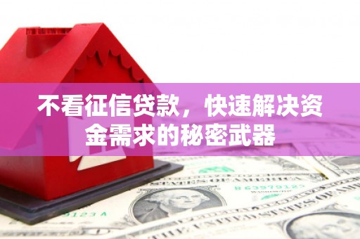 乌兰察布不看征信贷款，快速解决资金需求的秘密武器