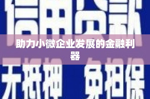 乌兰察布助力小微企业发展的金融利器